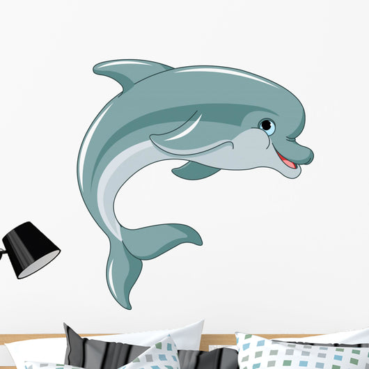 Jumping Dolphin Wall Decal