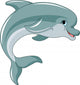 Jumping Dolphin Wall Decal
