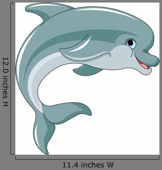 Jumping Dolphin Wall Decal