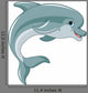Jumping Dolphin Wall Decal