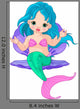 Mermaid Baby Shell Wall Decal