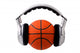 Headphones Basketball Ball Sport Wall Decal