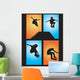 Skater Air Silhouettes Wall Decal