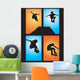 Skater Air Silhouettes Wall Decal