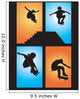 Skater Air Silhouettes Wall Decal