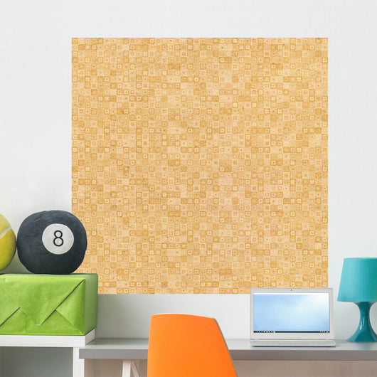 Paper with Pattern Squares Wall Decal