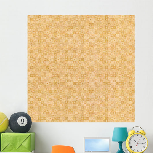 Paper with Pattern Squares Wall Decal