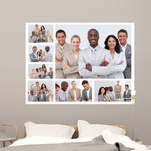 Collage Friendly Business People Wall Decal