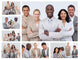 Collage Friendly Business People Wall Decal