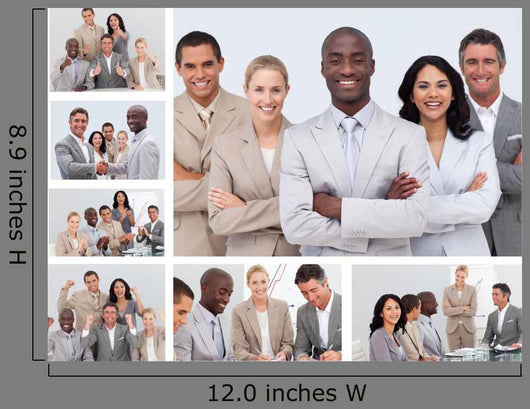 Collage Friendly Business People Wall Decal