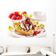 Waffles with Strawberries Wall Decal