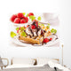 Waffles with Strawberries Wall Decal
