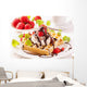 Waffles with Strawberries Wall Decal