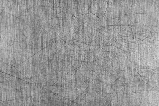 Grey Scratched Aluminum Table Wall Decal
