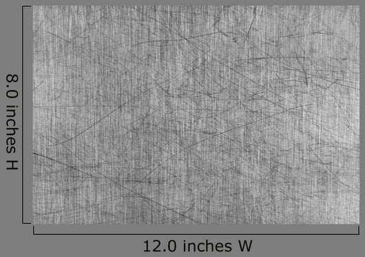 Grey Scratched Aluminum Table Wall Decal