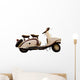 Vintage Motor Scooter Wall Decal