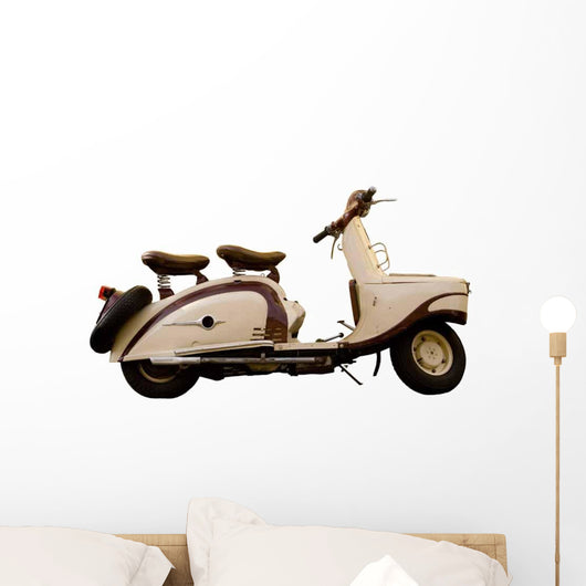 Vintage Motor Scooter Wall Decal