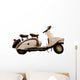 Vintage Motor Scooter Wall Decal