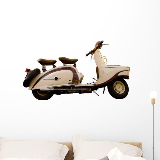Vintage Motor Scooter Wall Decal