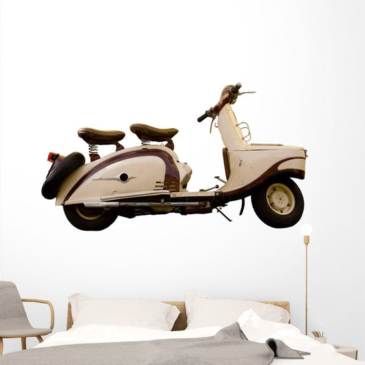 Vintage Motor Scooter Wall Decal