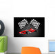 Red Formula One Car Wall Decal