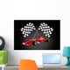 Red Formula One Car Wall Decal