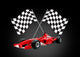 Red Formula One Car Wall Decal