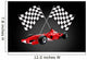 Red Formula One Car Wall Decal