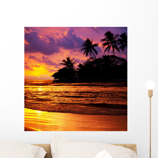 Tropical Beach Wall Decal Design 3