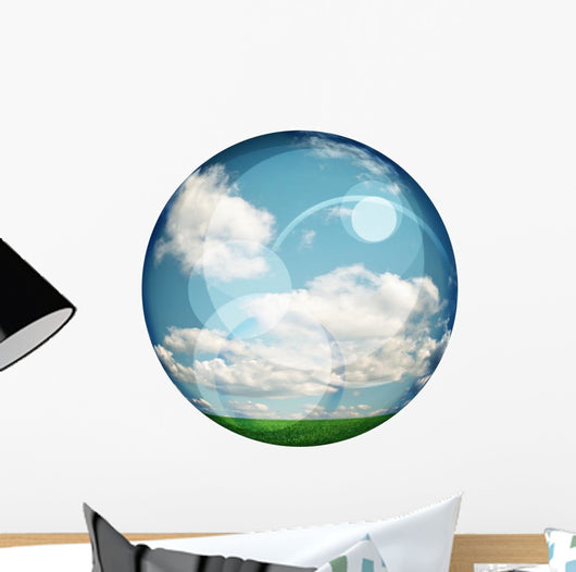Clear Ball White Wall Decal