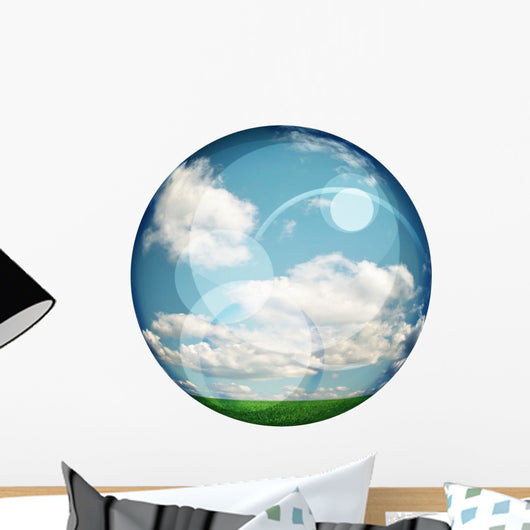 Clear Ball White Wall Decal