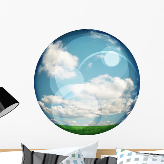 Clear Ball White Wall Decal