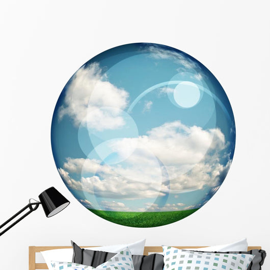 Clear Ball White Wall Decal