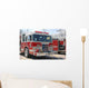 Fire Engines Patriotic Grill Wall Decal