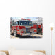 Fire Engines Patriotic Grill Wall Decal