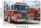 Fire Engines Patriotic Grill Wall Decal