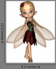 Cute Toon Fairy Wall Decal