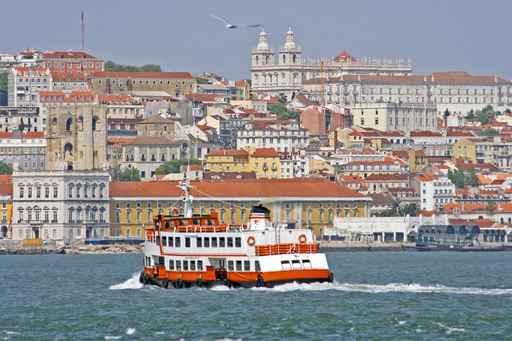 Ferry River Tagus Portugal Wall Decal