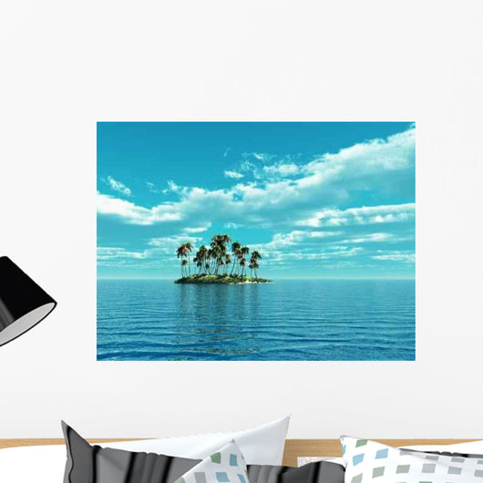 Palm Island Wall Decal
