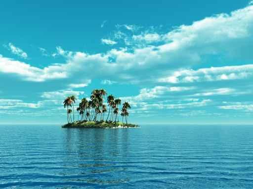 Palm Island Wall Decal