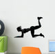 Woman Workout Fitness Posture Wall Decal Design 4