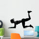 Woman Workout Fitness Posture Wall Decal Design 4