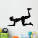 Woman Workout Fitness Posture Wall Decal Design 4
