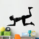 Woman Workout Fitness Posture Wall Decal Design 4