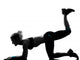 Woman Workout Fitness Posture Wall Decal Design 4