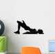 Woman Workout Fitness Posture Wall Decal Design 3