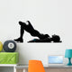 Woman Workout Fitness Posture Wall Decal Design 3