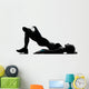 Woman Workout Fitness Posture Wall Decal Design 3