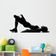 Woman Workout Fitness Posture Wall Decal Design 3