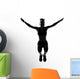Woman Workout Fitness Posture Wall Decal Design 2